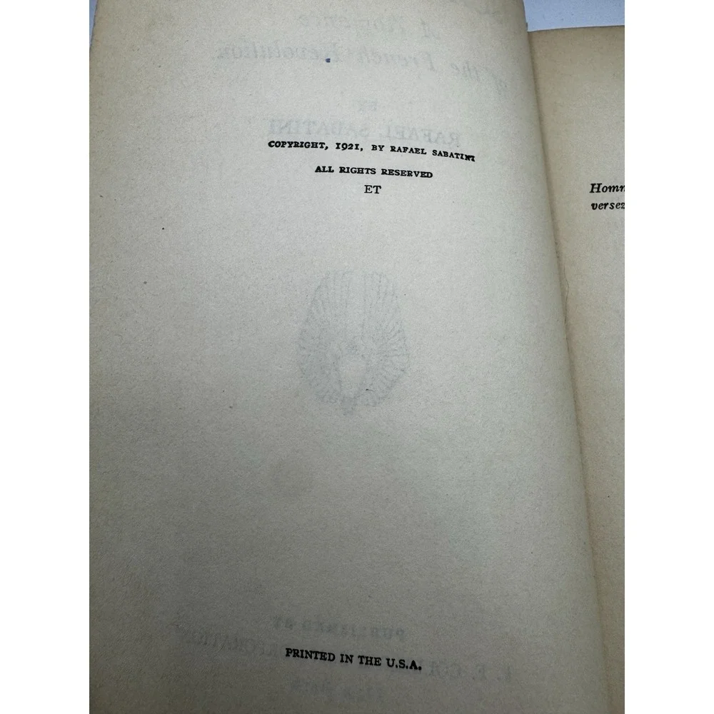 Scaramouche: A Romance of the French Revolution by Rafael Sabatini, 1921 Collier